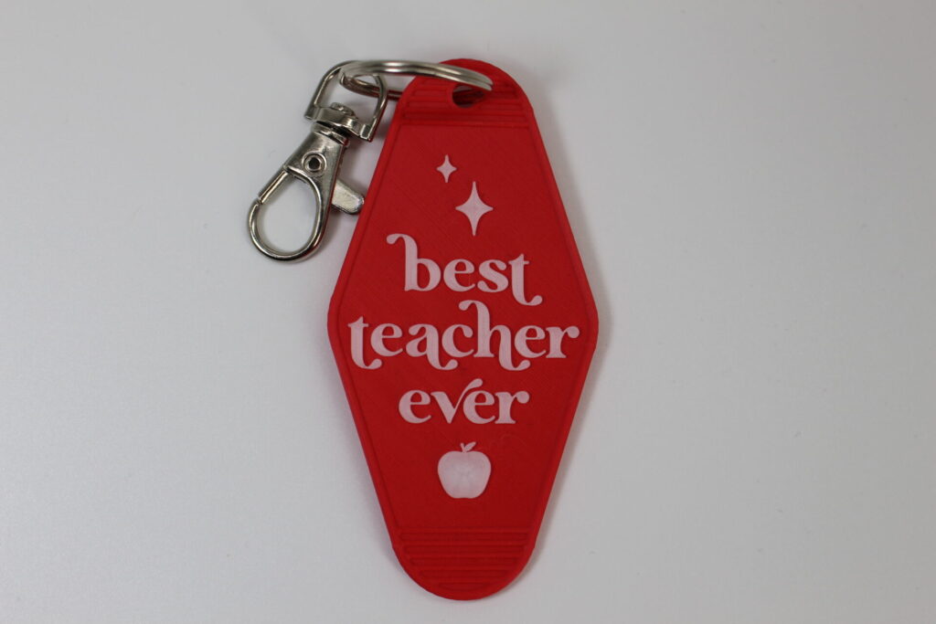 Best Teacher Ever Personalised Keyring