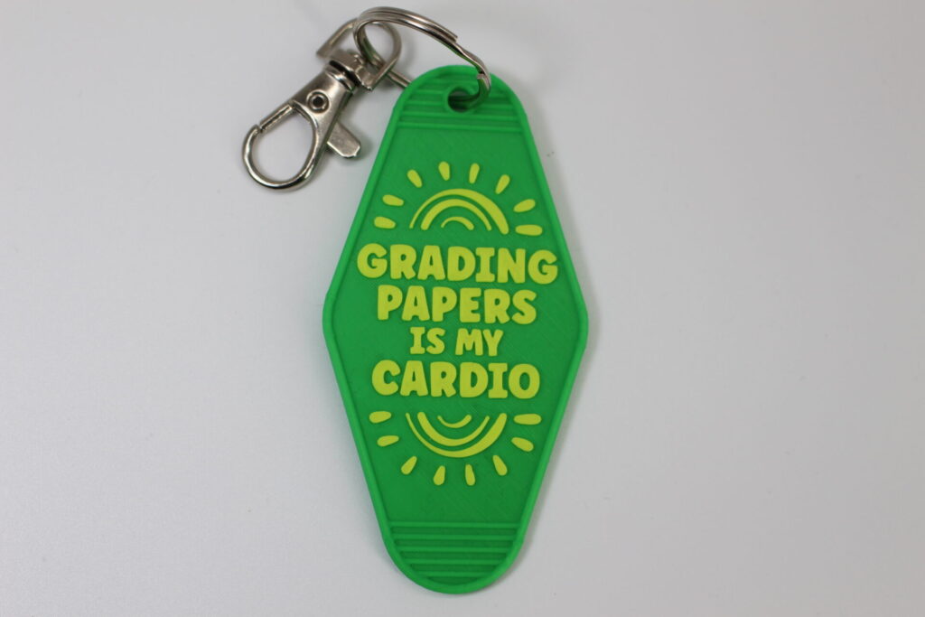 Grading Papers is My Cardio Personalised Keyring
