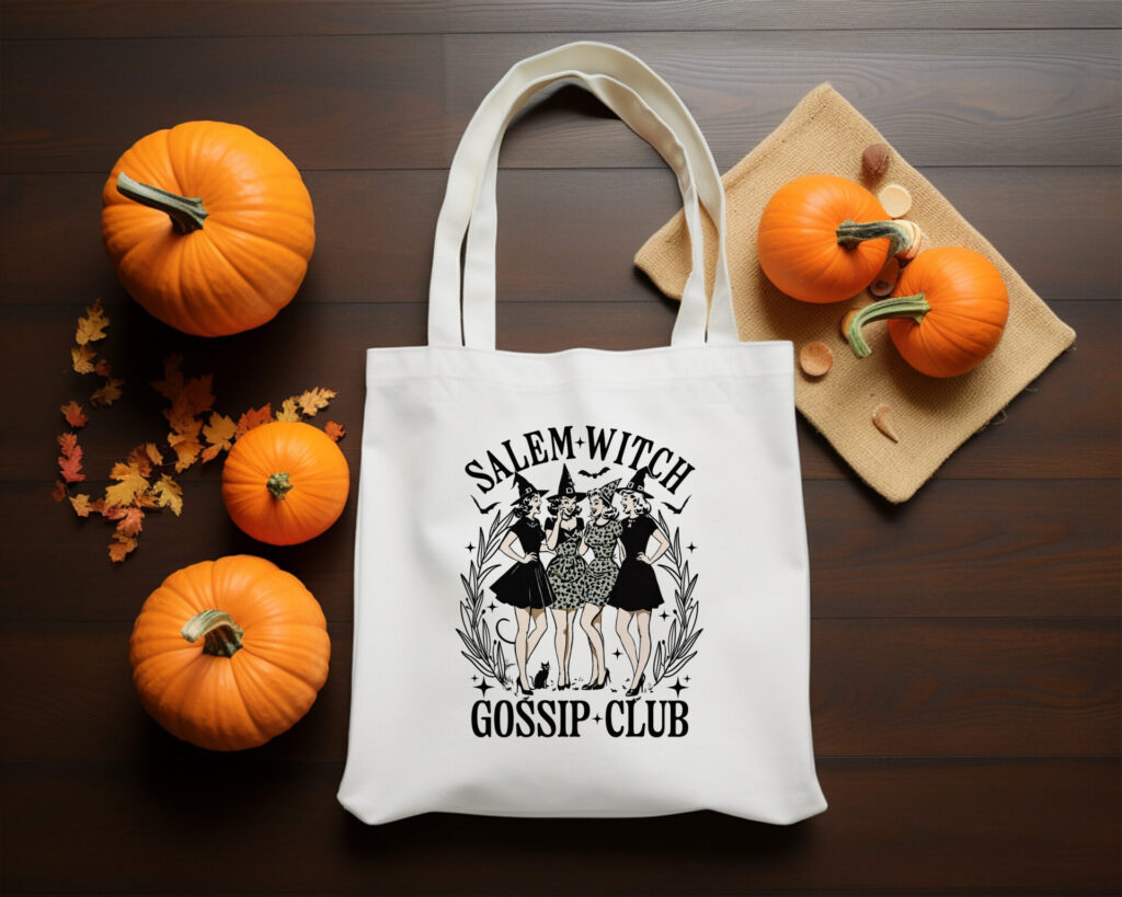 Salem Witch Gossip Club Tote Bag