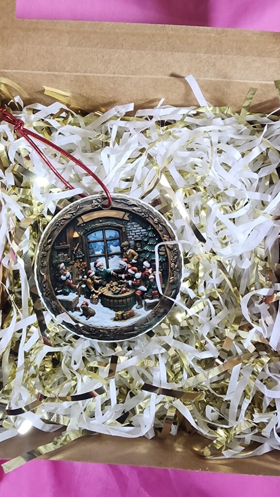 Santa’s Workshop Ornament