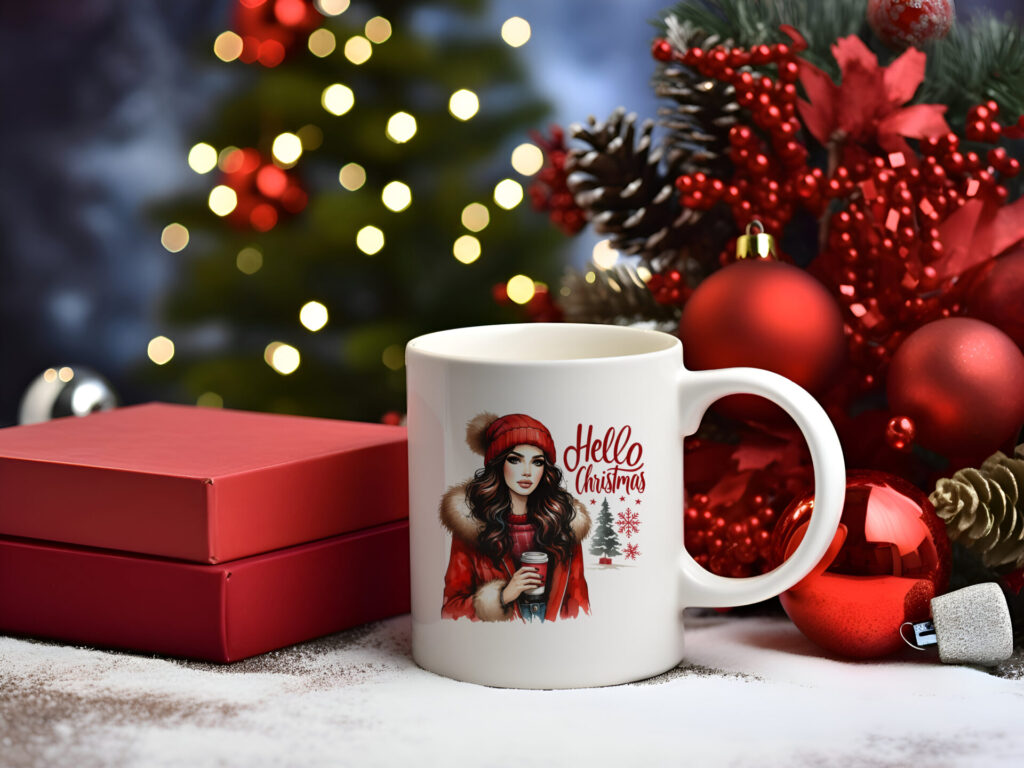 Hello Christmas Coffee Mug
