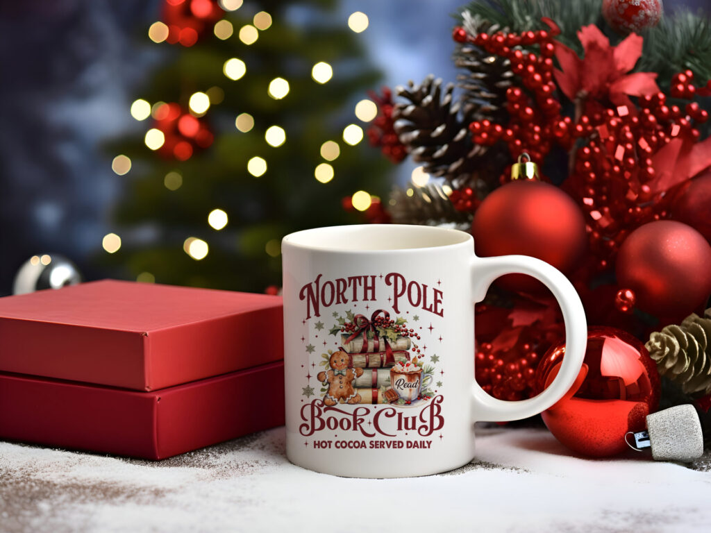 North Pole Book Club Coffee Mug