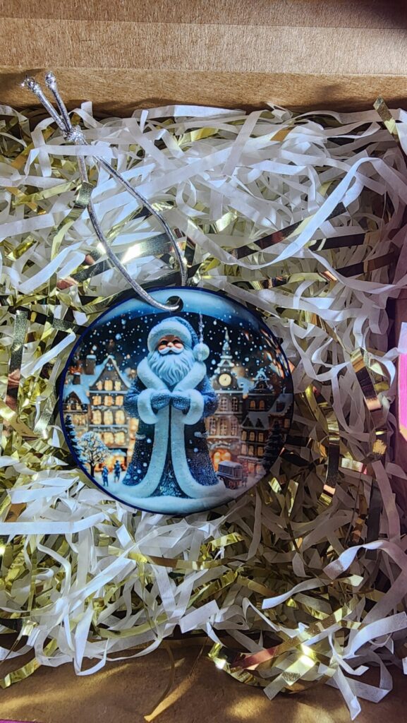 Winter Wonderland Santa Ornament