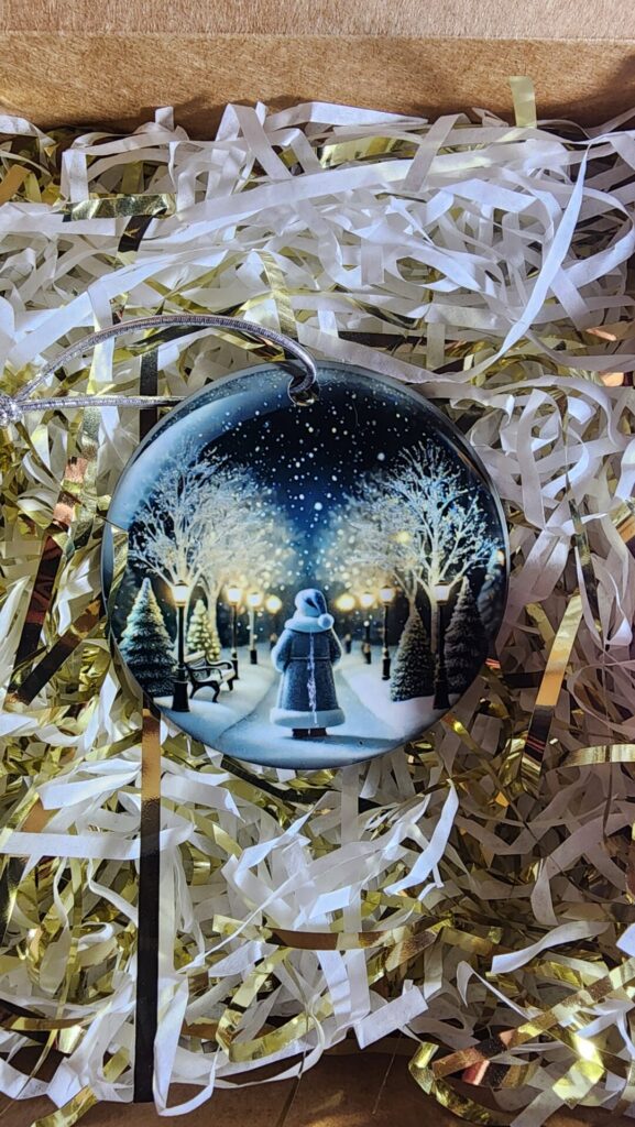 Silent Snowfall Stroll Ornament