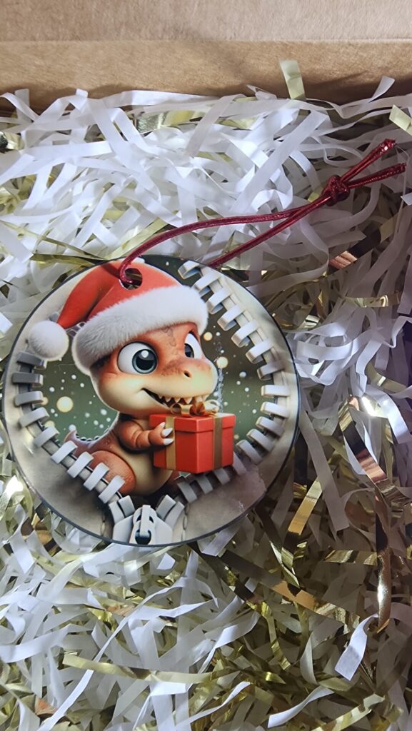 Dino Christmas Delight Ornament