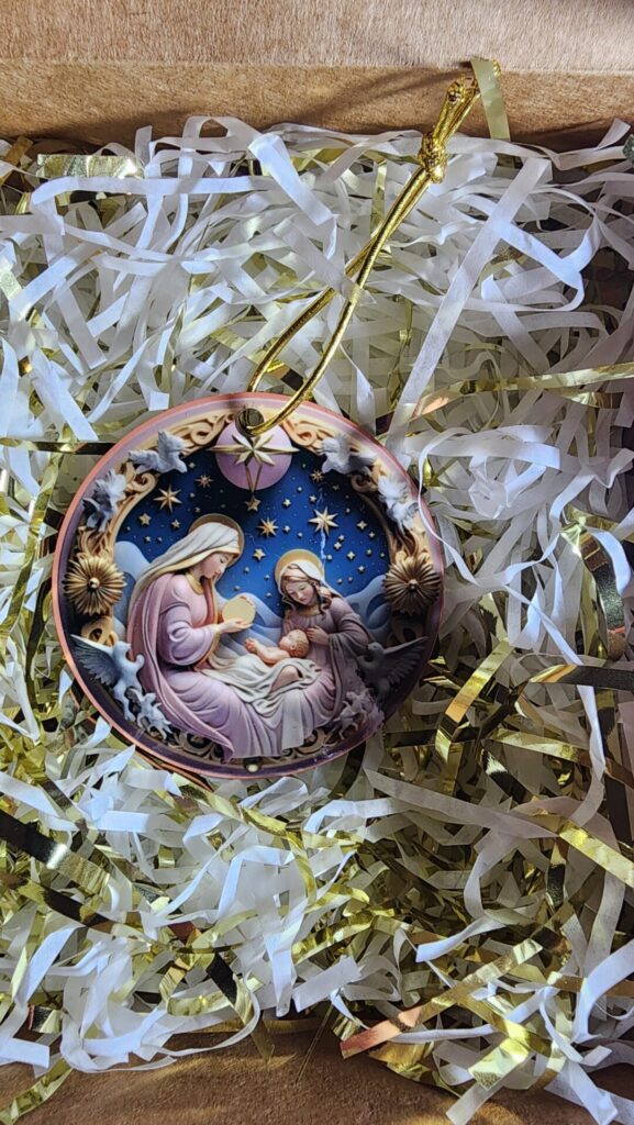 Holy Night Nativity Christmas Ornament