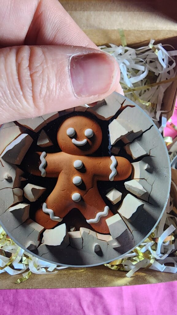 Gingerbread Mischief Double-Sided Christmas Ornament