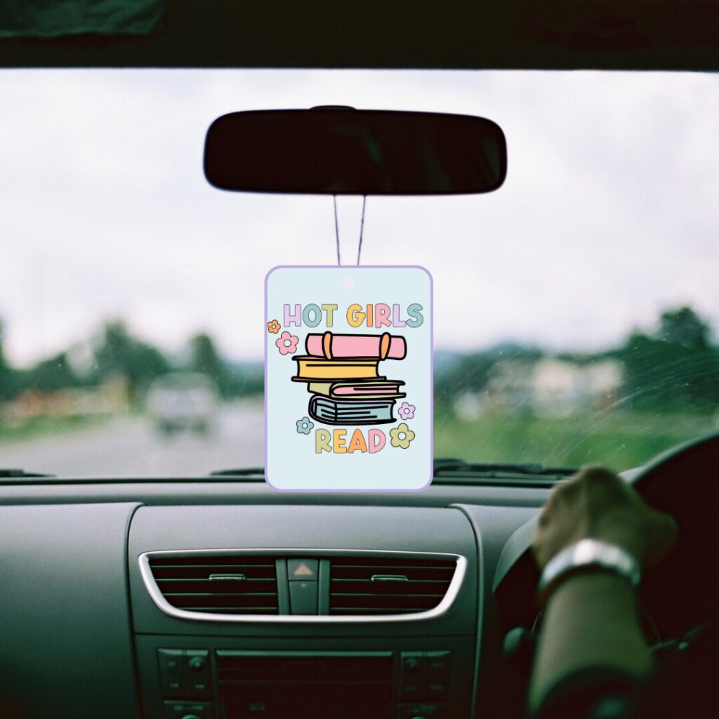 Hot Girls Read Book Lover Car Air Freshener – Cute & Refreshable Bookish Gift