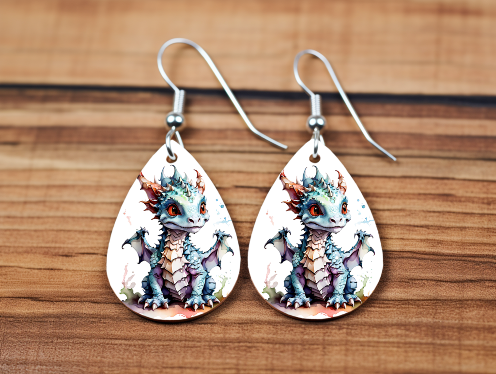 Mystic Hatchling Teardrop Statement Earrings