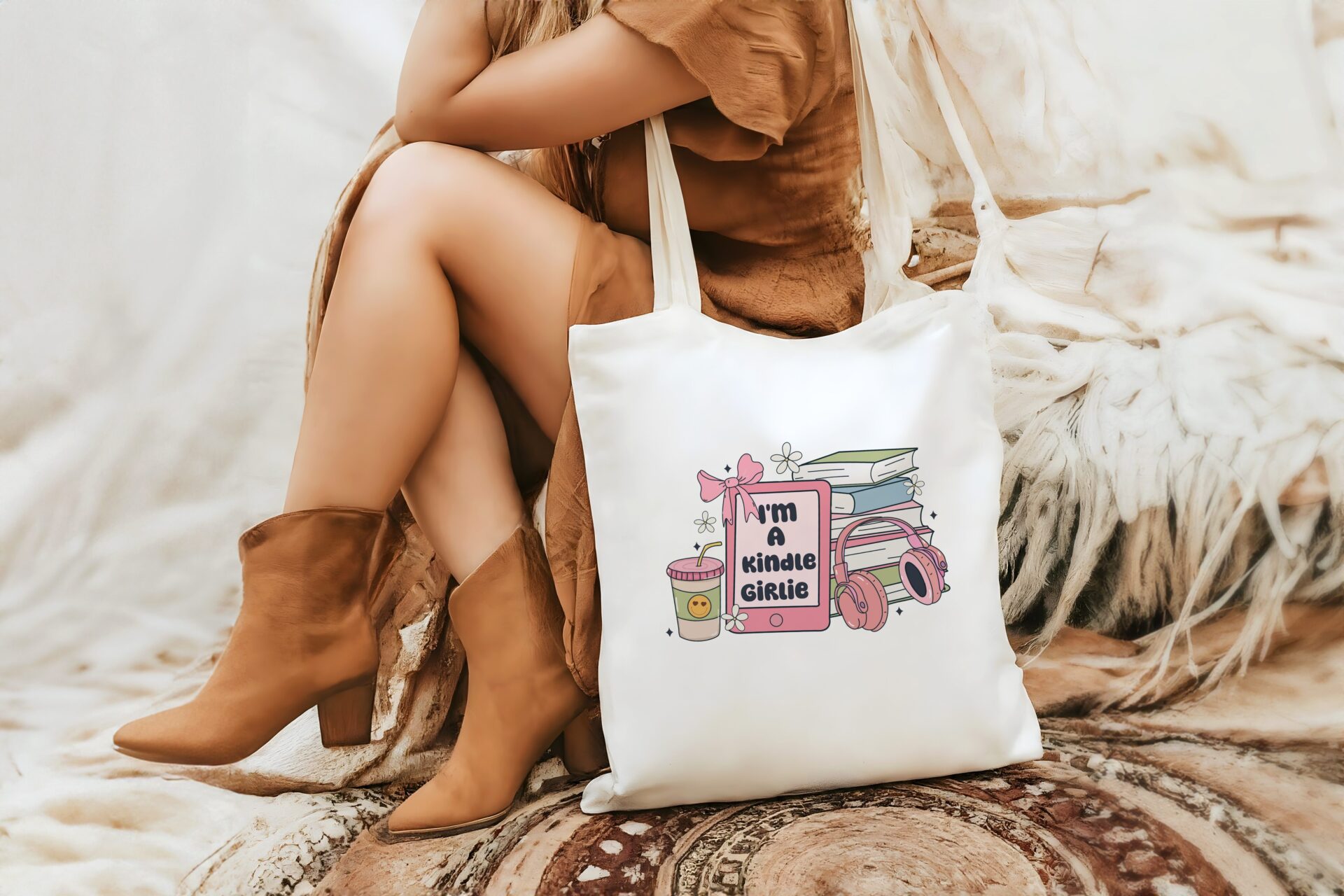 I'm a Kindle Girlie tote bag