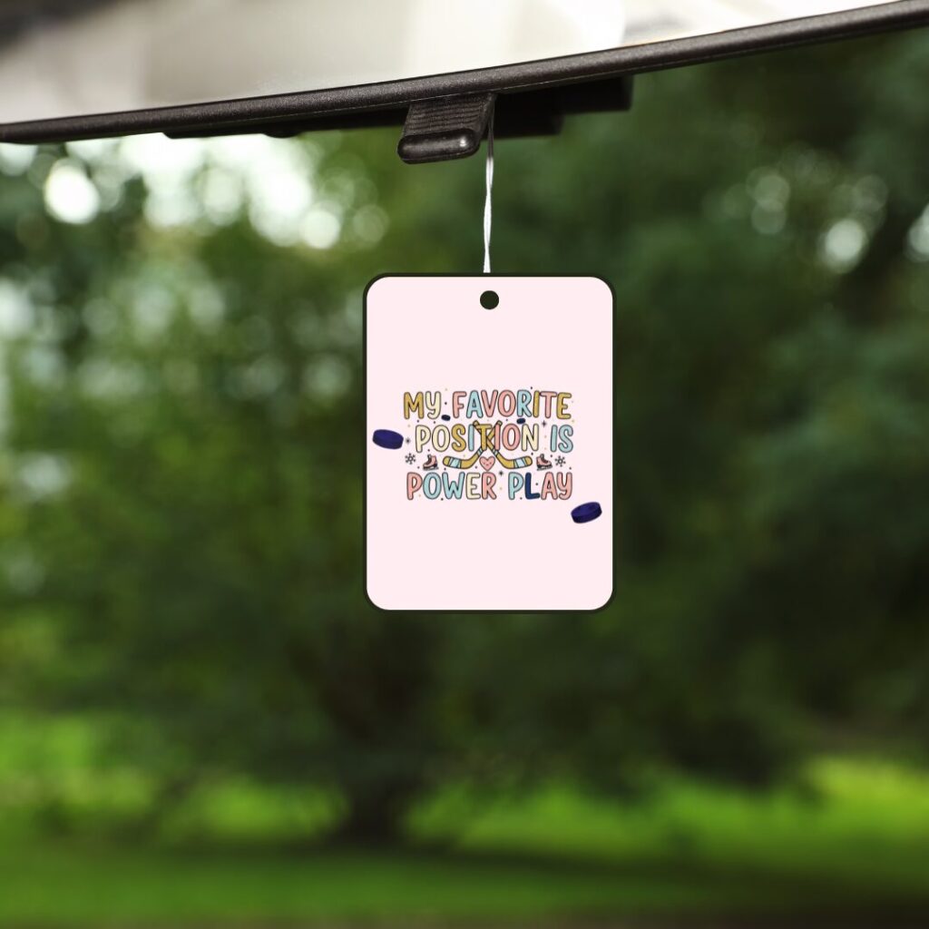 Power Play Car Air Freshener - Spicy Hockey Romance Car Air Freshener for Book Lovers - Cute Smutty Gift for Her