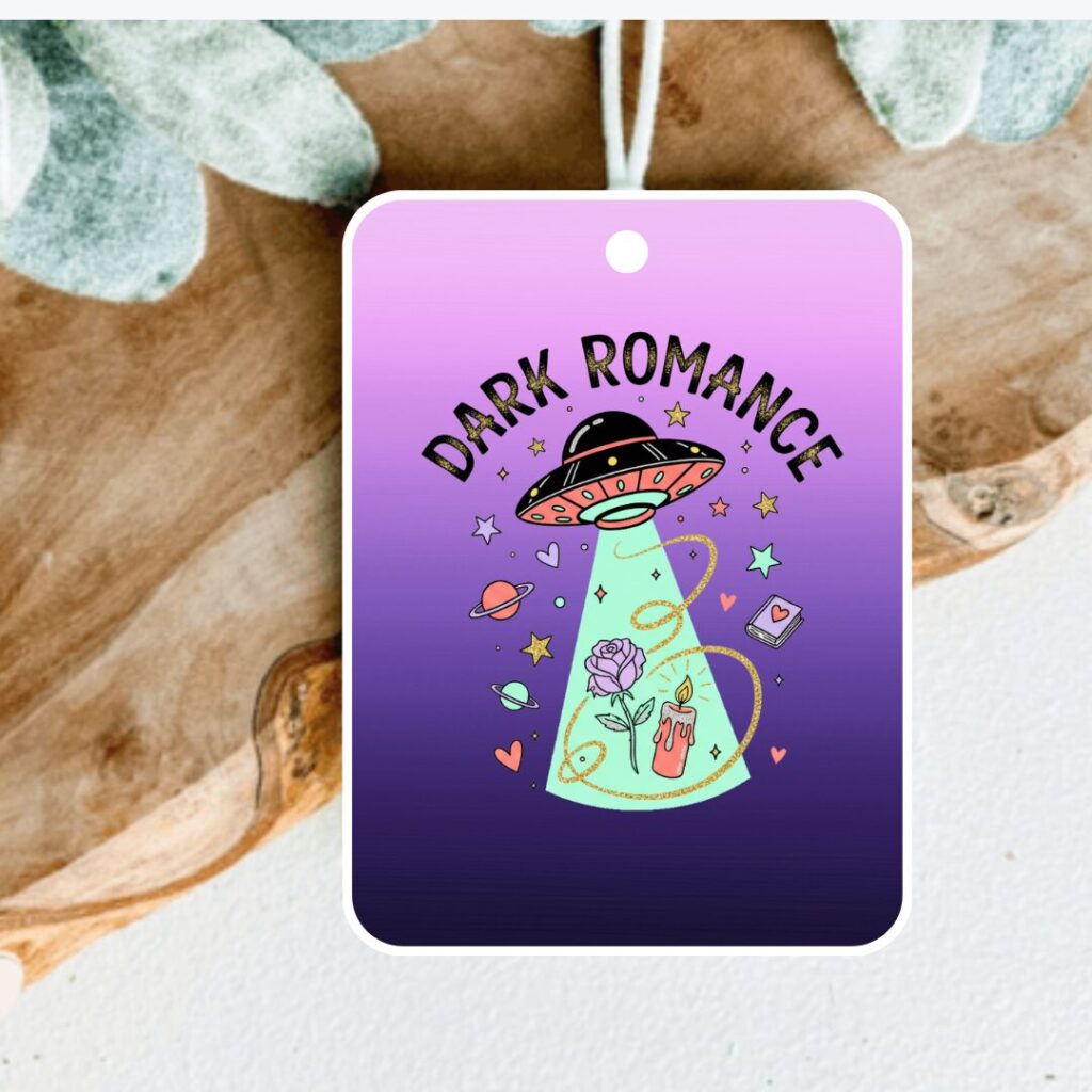 Dark Romance Car Air Freshener - Spicy Bookish Gift for Fiction Lovers - Cute Alien Abduction Dark Romance Decor
