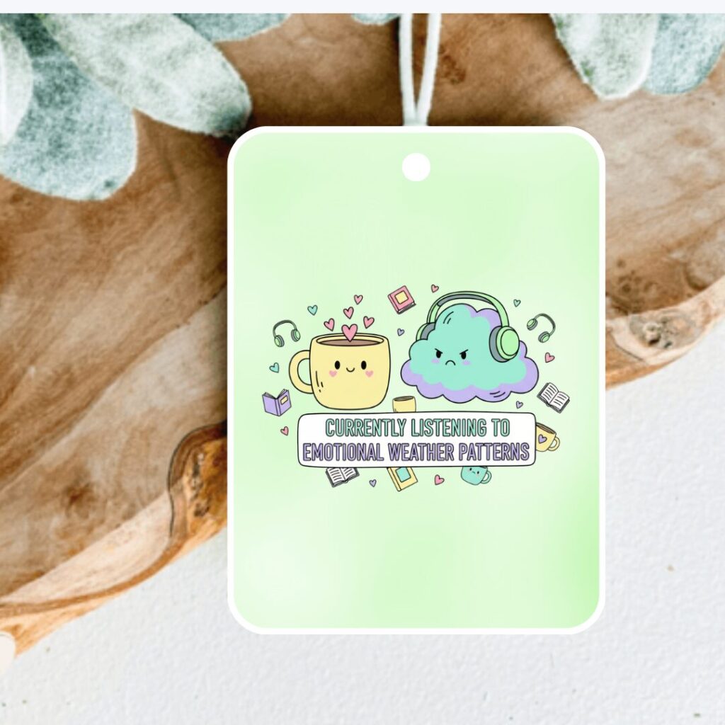 Grumpy Sunshine Car Air Freshener - Cute Emotional Bookish Gift for Readers - Audiobook Romance Car Decor