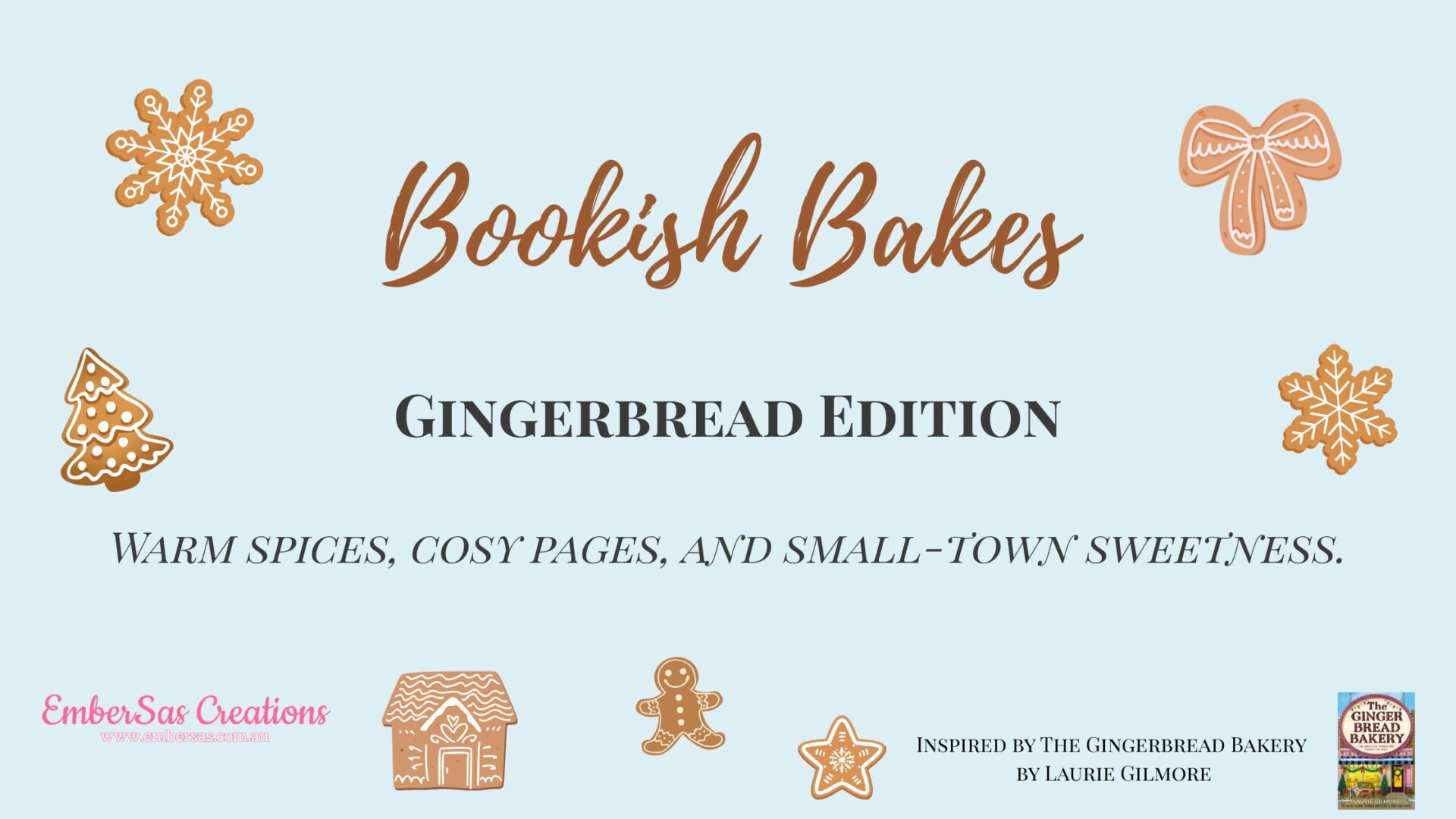 Bookish Bakes: Gingerbread Edition – Cosy Gingerbread Cookies Recipe