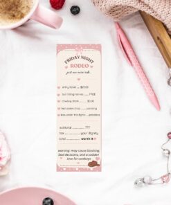 Cowboy Romance Bookmark - Friday Night Rodeo Bookmark, BookTok Reader Gift