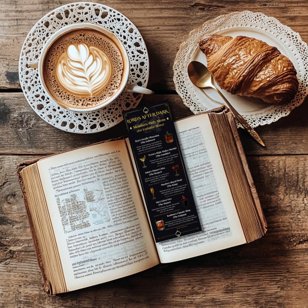 Lords After Dark Bookmark – Shantel Tessier Inspired – Dark Romance Bookmark – Spade Brothers – Stalker Romance Gift – Bookish Gift - Image 5