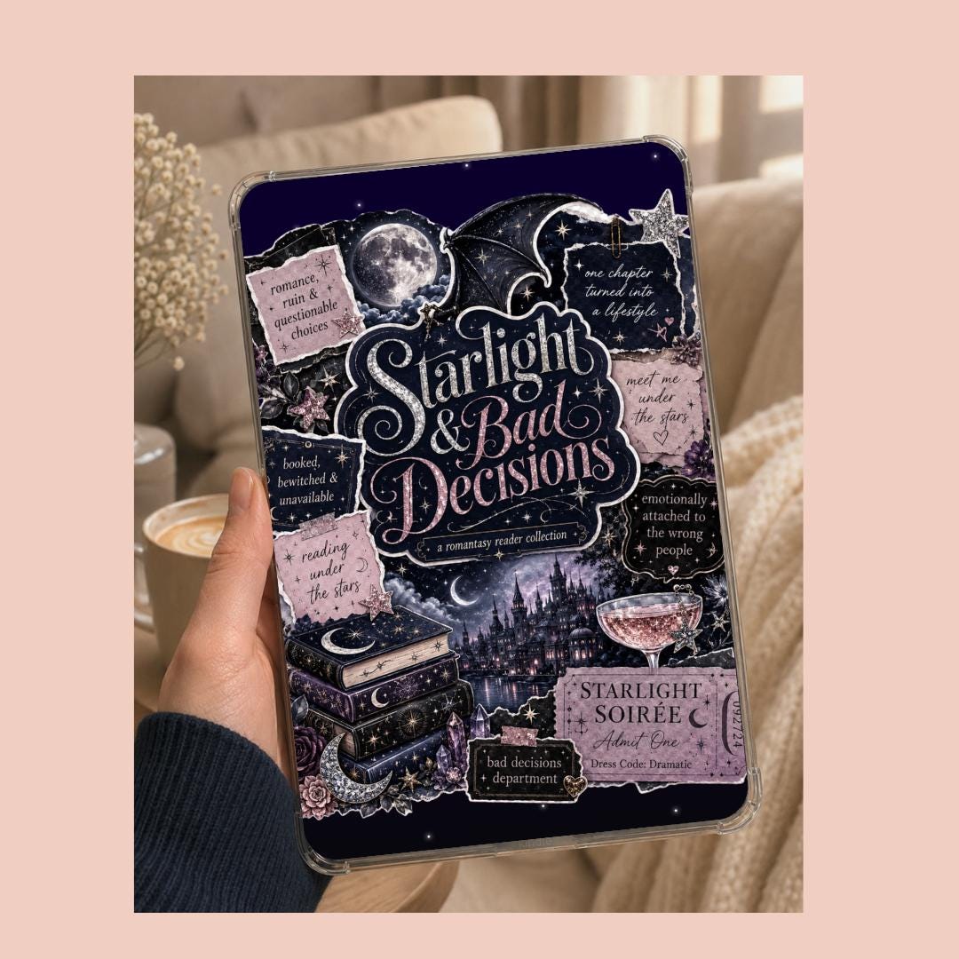 Starlight and Bad Decisions Kindle Insert - Romantasy Fantasy Romance
