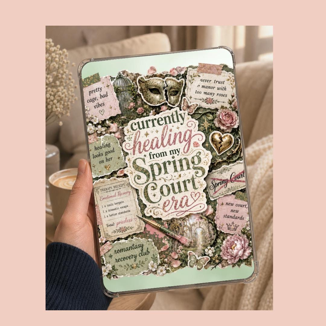 Spring Court Kindle Insert - ACOTAR Inspired Romantasy Decor