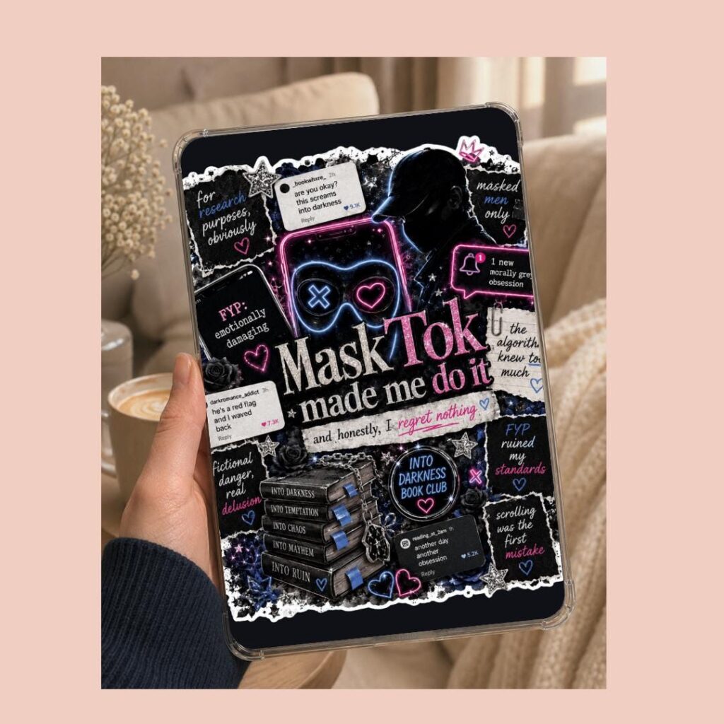 MaskTok Kindle Insert - Navessa Allen Into Darkness Dark Romance
