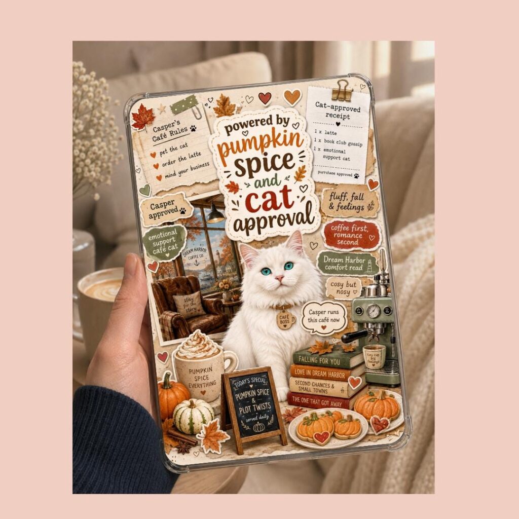 Casper Cat Cafe Kindle Insert - Laurie Gilmore Dream Harbor