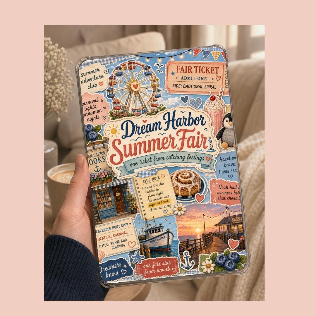 Dream Harbor Summer Fair Kindle Insert - Laurie Gilmore Cinnamon Bun Book Store