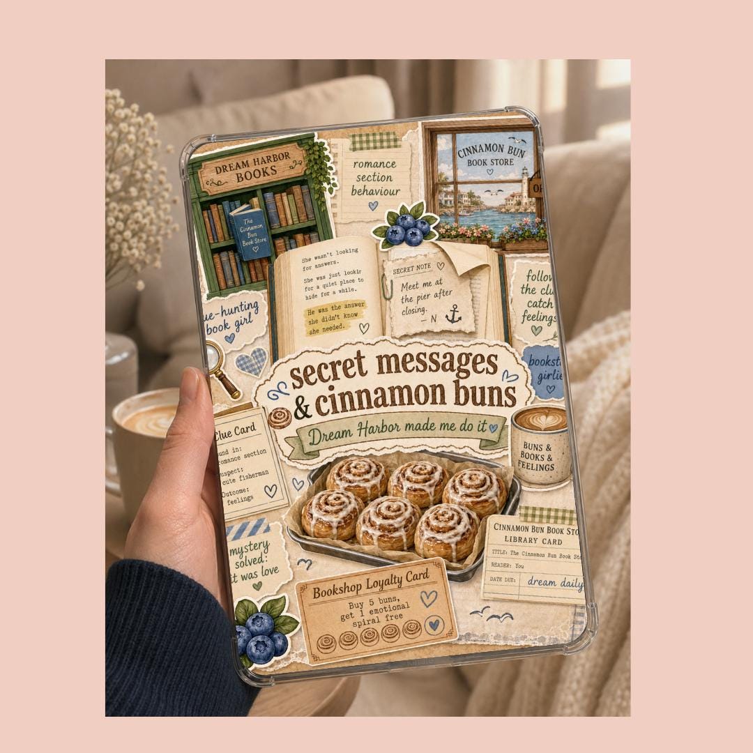 Secret Messages and Cinnamon Buns Kindle Insert - Laurie Gilmore Dream Harbor