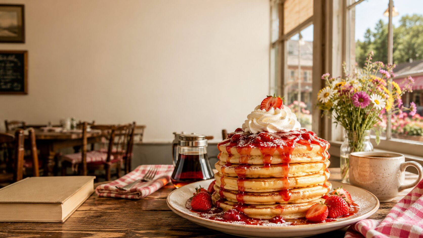 Strawberry Patch Pancakes (Inspired by The Strawberry Patch Pancake House)