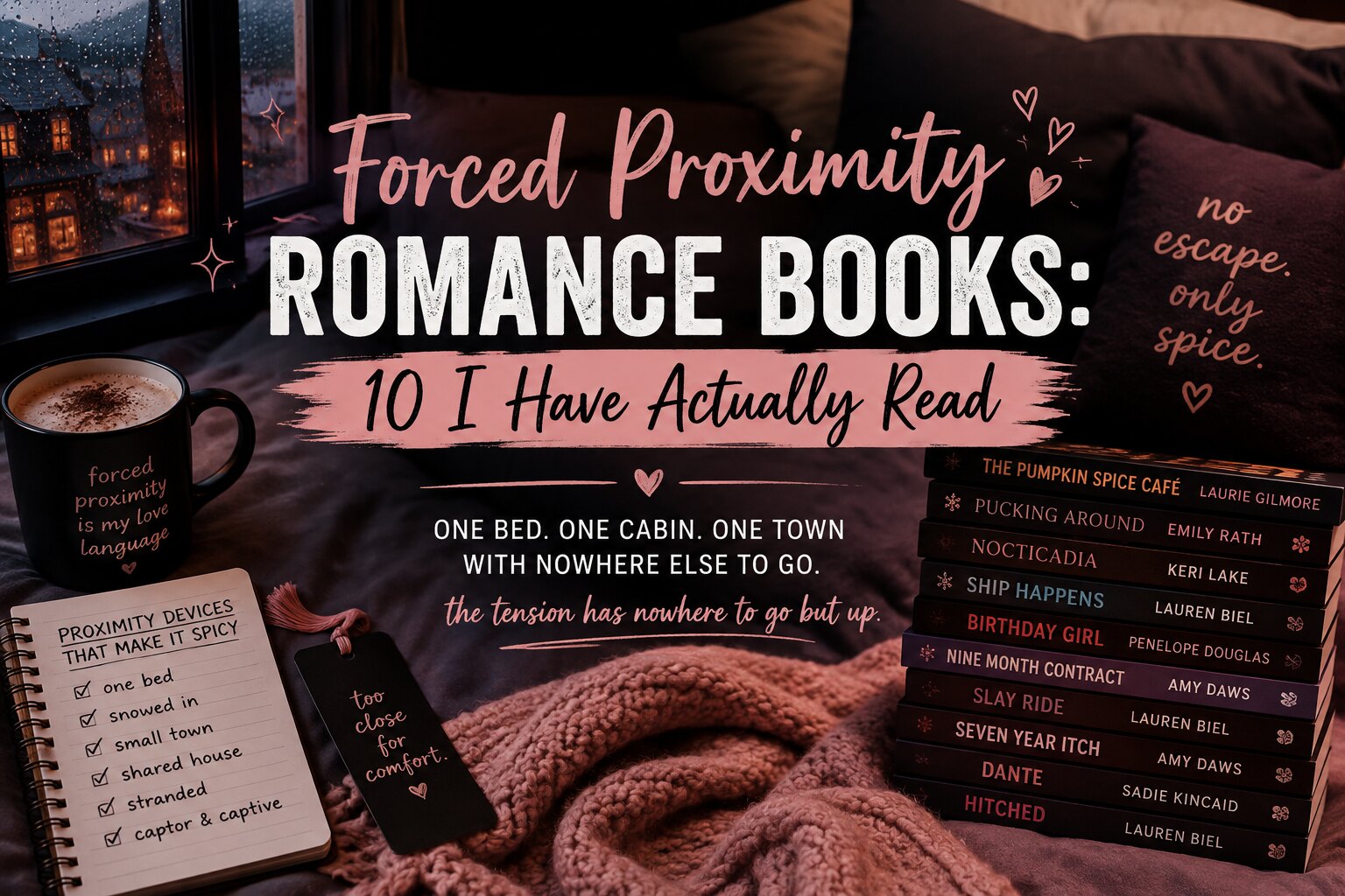 Forced Proximity Romance Books: 10 I Have Actually Read