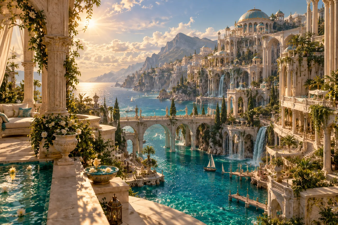 Adriata, the Summer Court city welcoming Feyre, Rhys and Amren