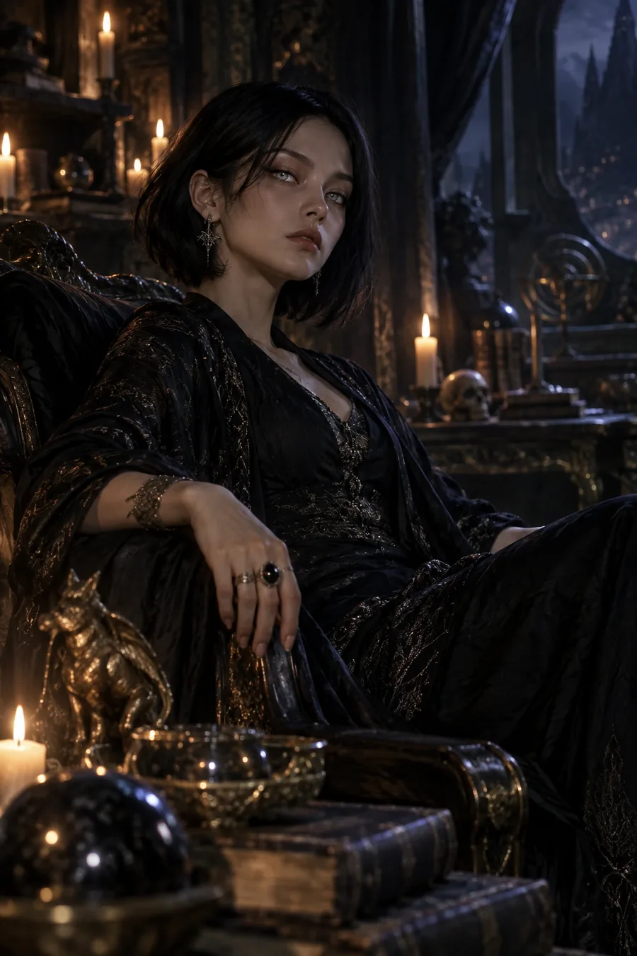 Portrait of Amren, Rhysand's Second in Command