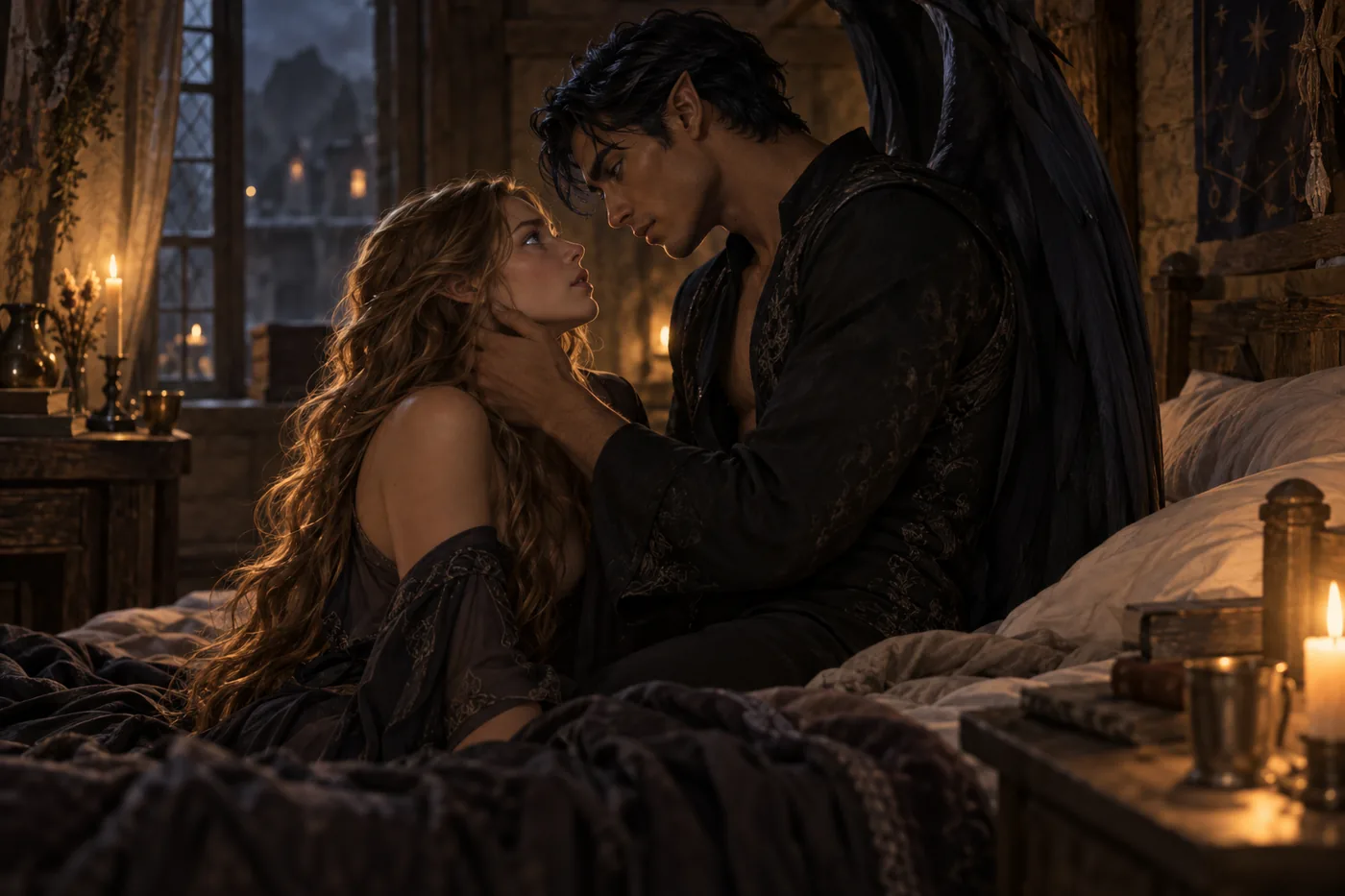 The one-room inn where Feyre and Rhys spend the night in Illyria