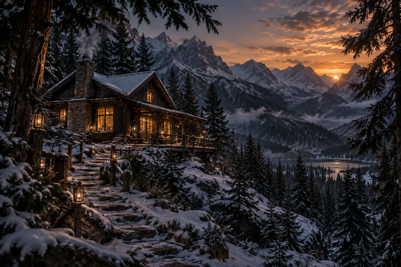The Night Court's private mountain cabin
