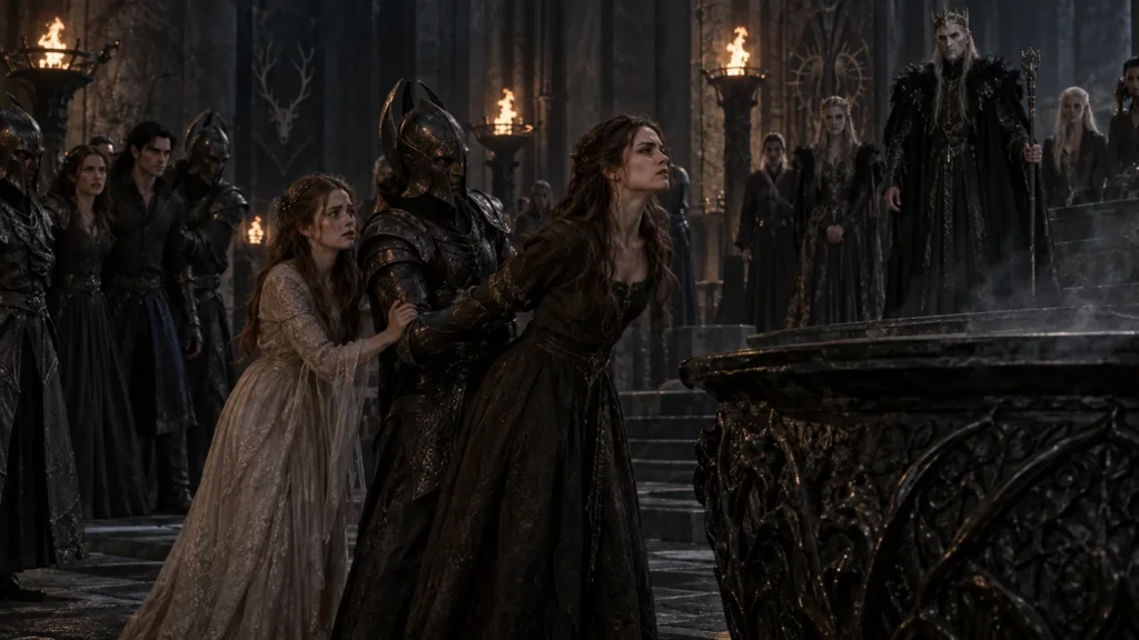 Nesta and Elain brought before the King of Hybern