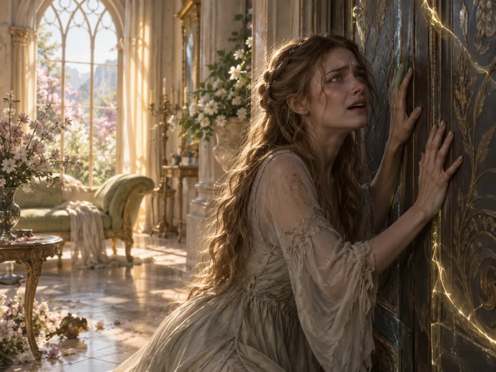 Feyre shut inside the Spring Court manor after Tamlin locks the doors