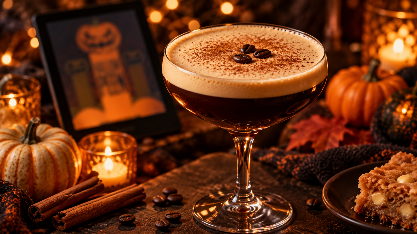 Pumpkin Spice Espresso Martini (With a Creamy Alcohol-Free Version)